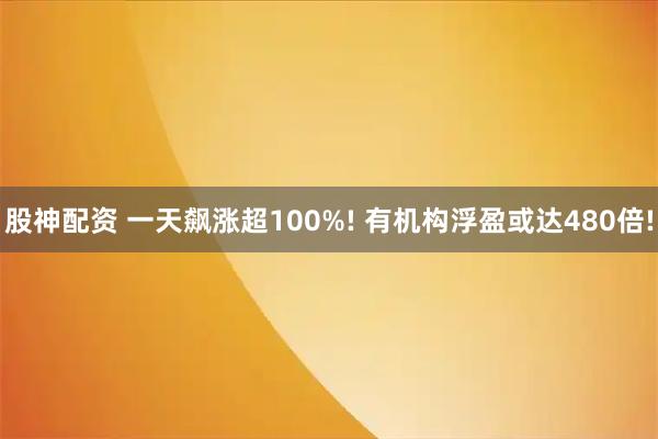 股神配资 一天飙涨超100%! 有机构浮盈或达480倍!